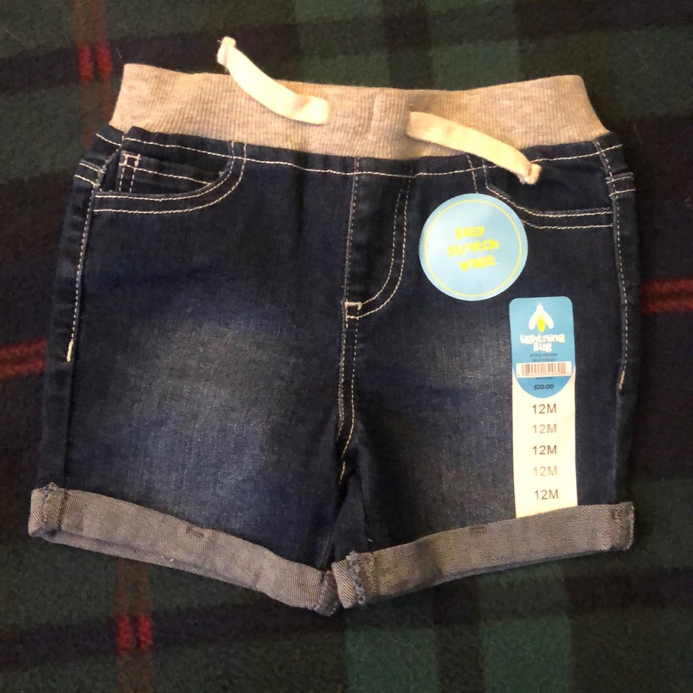 Never used 12 month old jean shorts